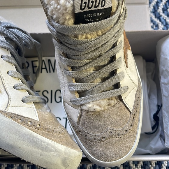 EUC Golden Goose Limited Edition (58 / 300) Mid-Star Leather & Shearling Sz 38 - Picture 15 of 16